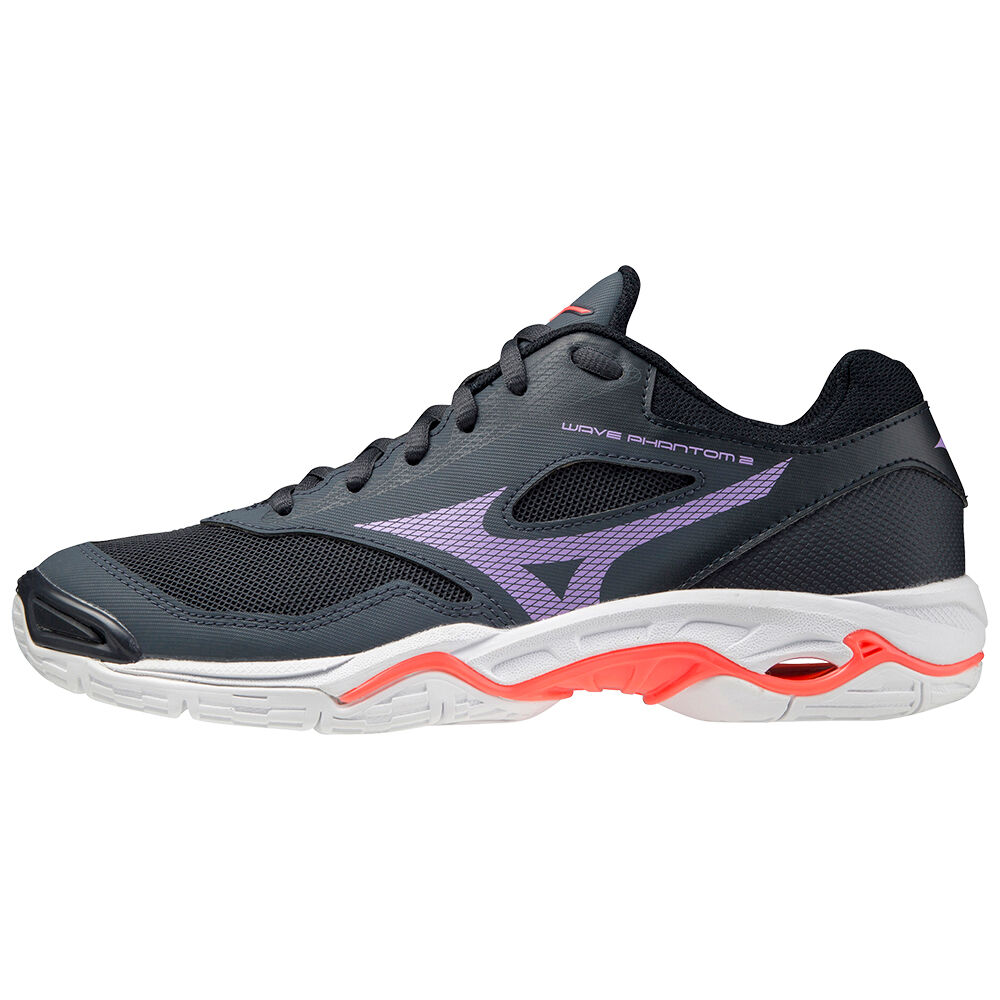 Damske Hadzanarske Tenisky Mizuno Wave Phantom 2 Námornícka Modrá/Koralove Vypredaj THZM53460